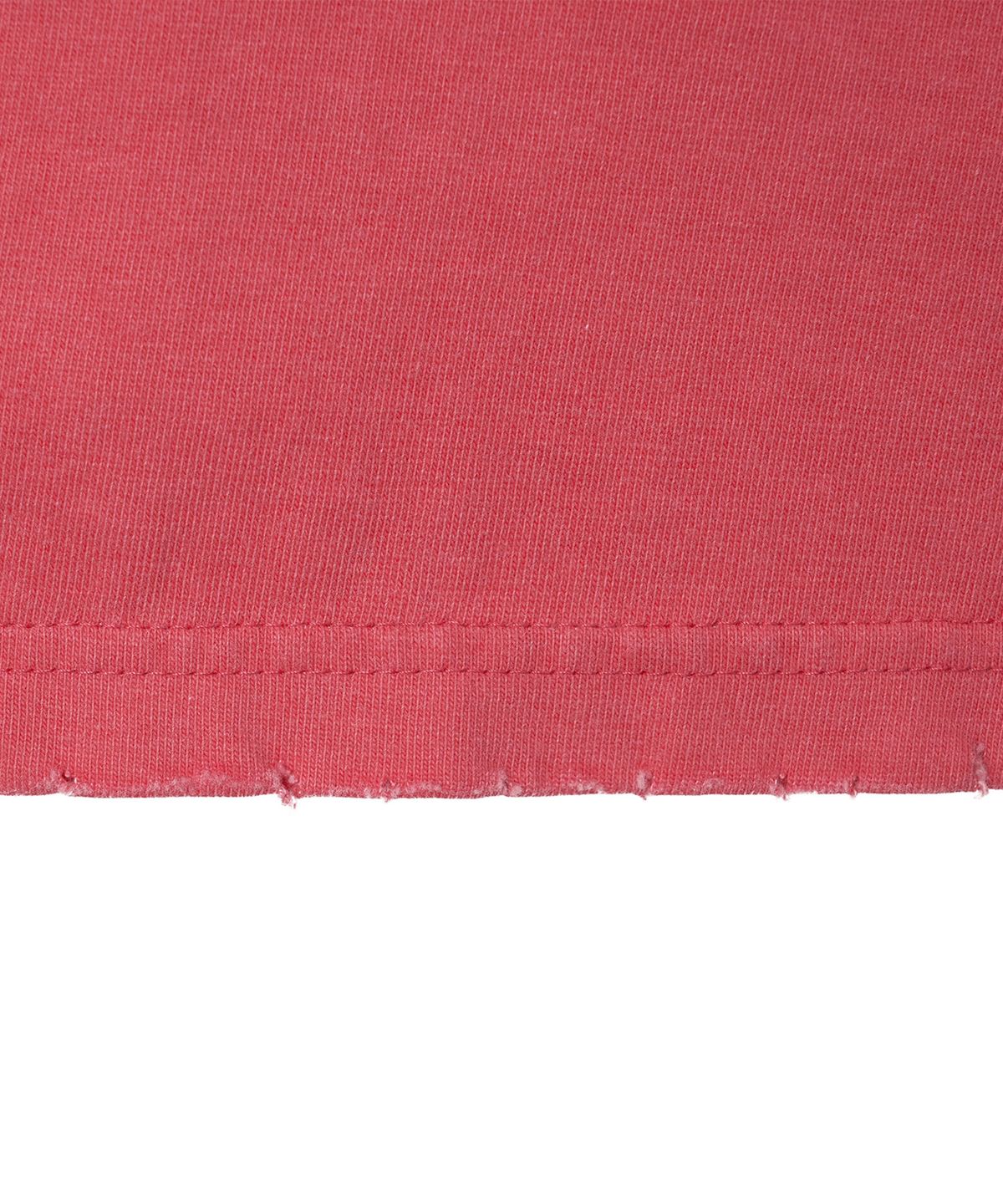 이우트(EEUT) SPRAYED AND DISTRESSED T-SHIRT / RED
