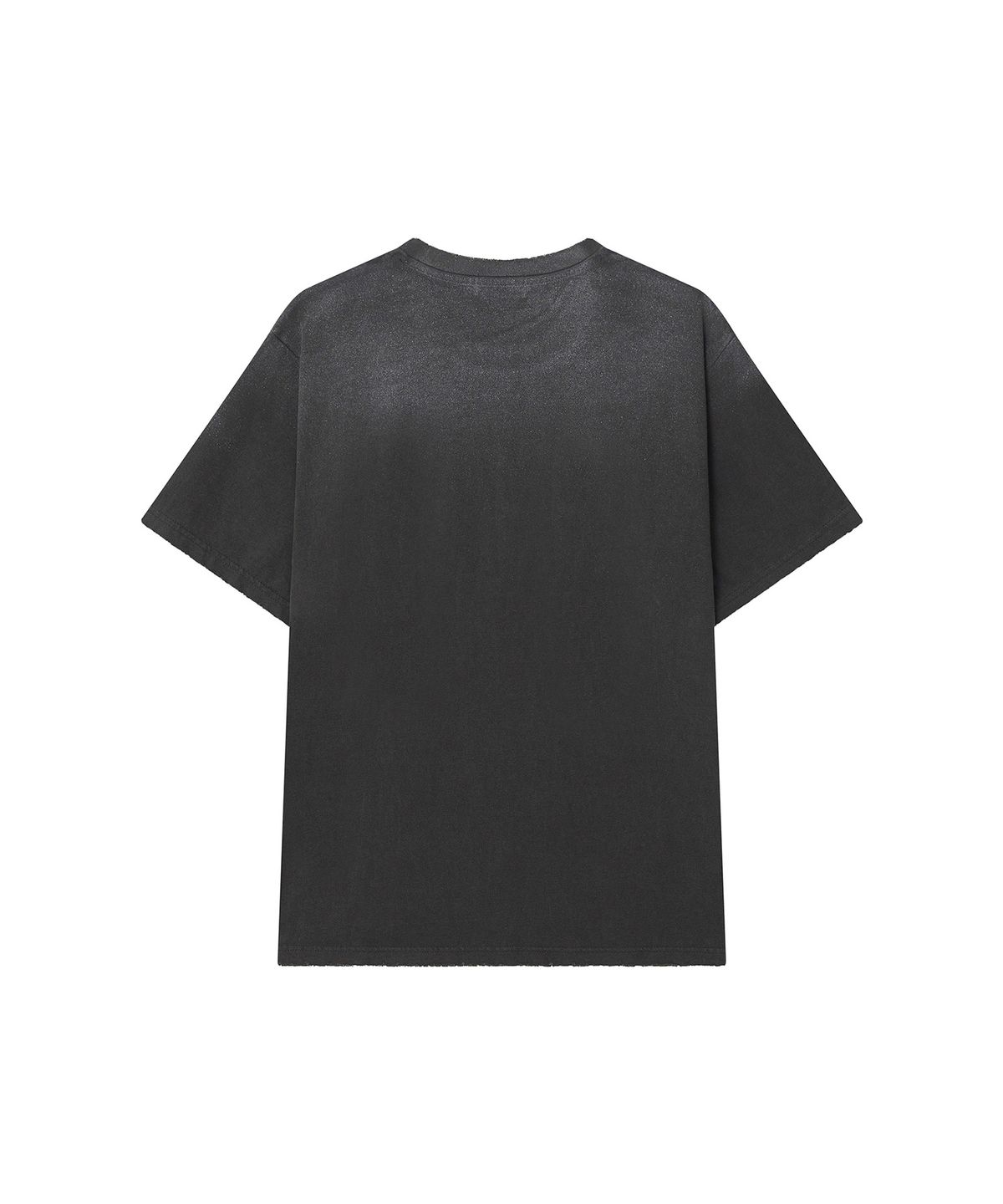 이우트(EEUT) SPRAYED AND DISTRESSED T-SHIRT / CHARCOAL