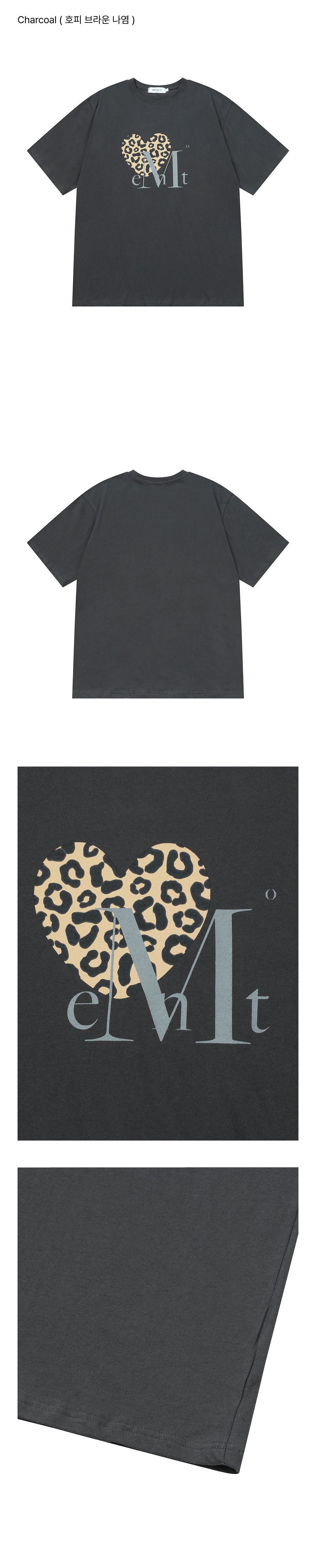 MUSINSA公式 | MUCENT シエラヒョピハート半袖Tシャツ男女共用（8カラー）