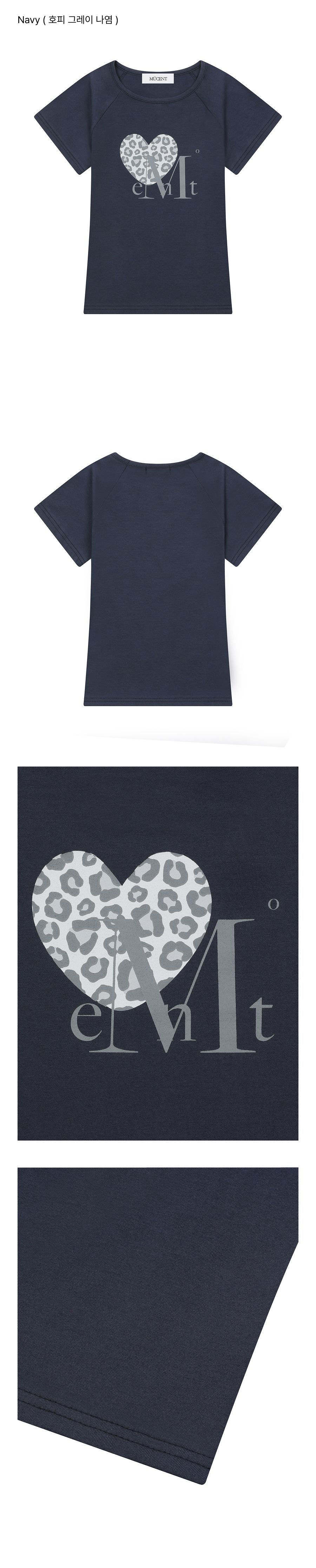 MUSINSA公式 | MUCENT シエラヒョピハート半袖Tシャツ男女共用（8カラー）