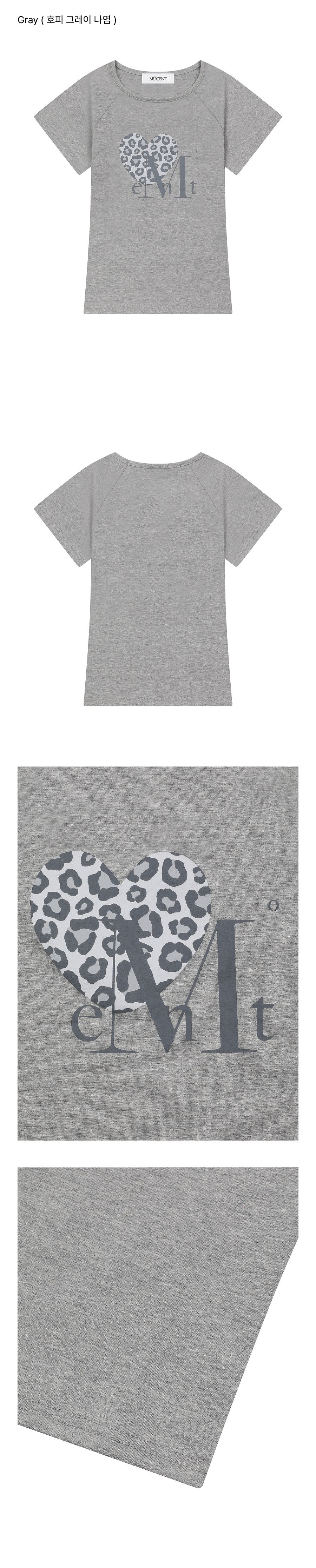 MUSINSA公式 | MUCENT シエラヒョピハート半袖Tシャツ男女共用（8カラー）