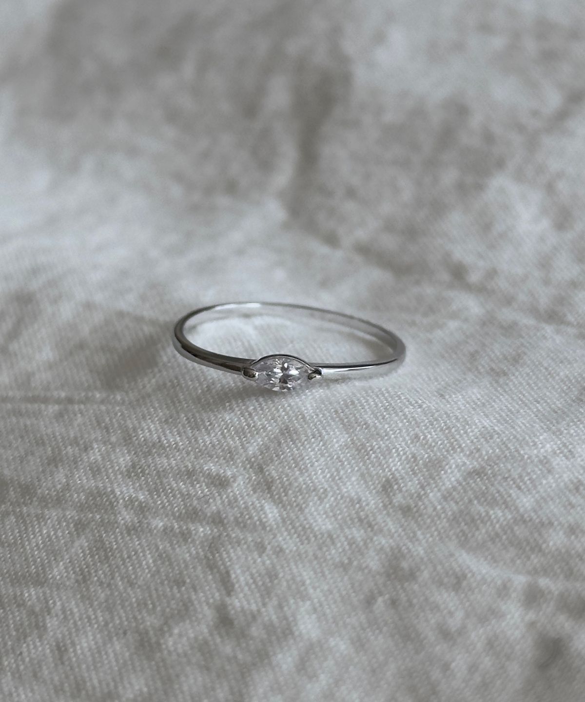 파예(FAYE) 14k Navette ring