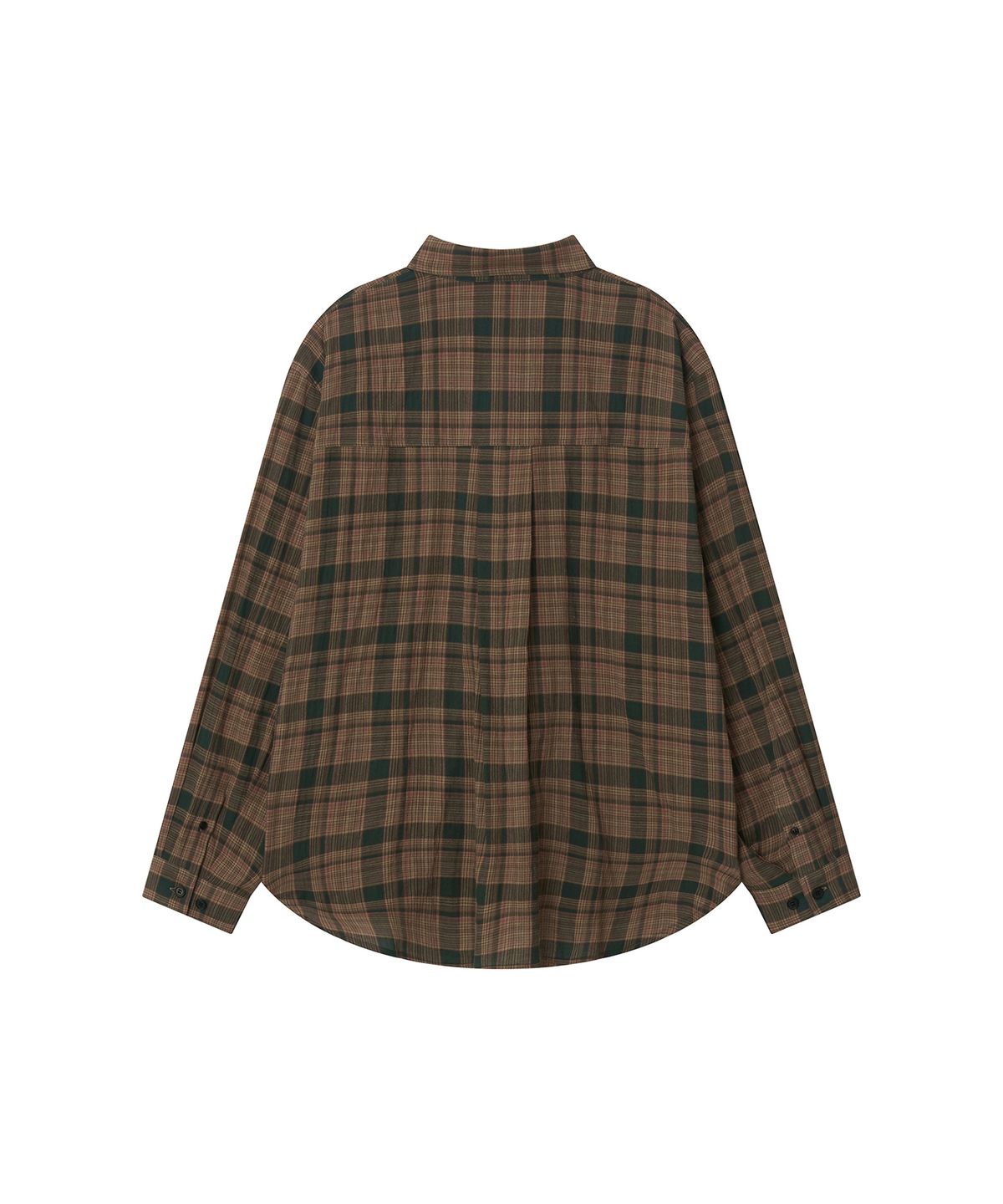 이우트(EEUT) EEUT DUSK CHECK SHIRT / DARK GREEN