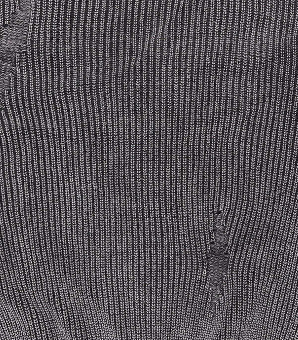 메종미네드(MAISON MINED) DAMAGE COLOUR DYE CARDIGAN DARK GREY M