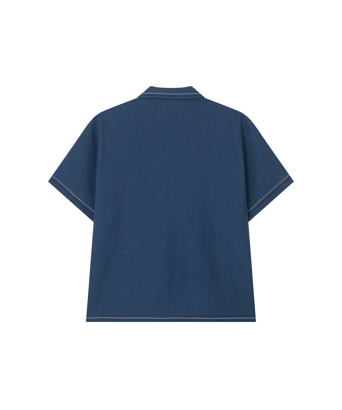이우트(EEUT) STITCH LINEN CAMP SHIRT / BLUE