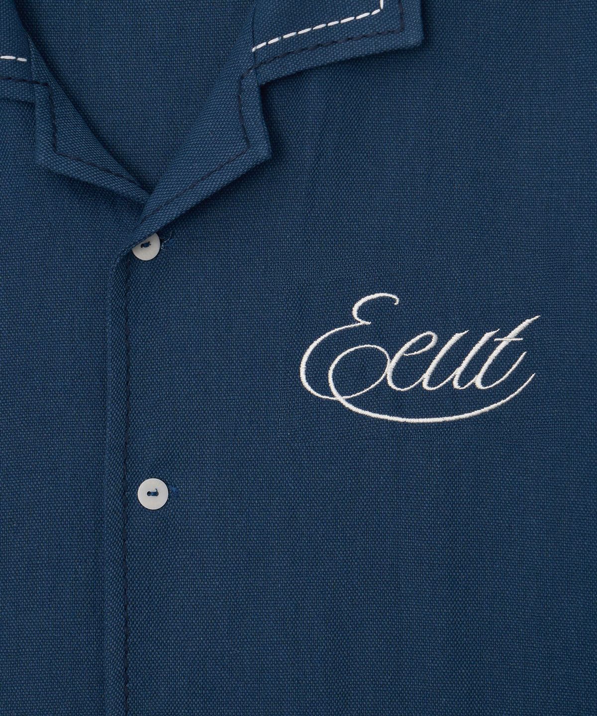 이우트(EEUT) STITCH LINEN CAMP SHIRT / BLUE