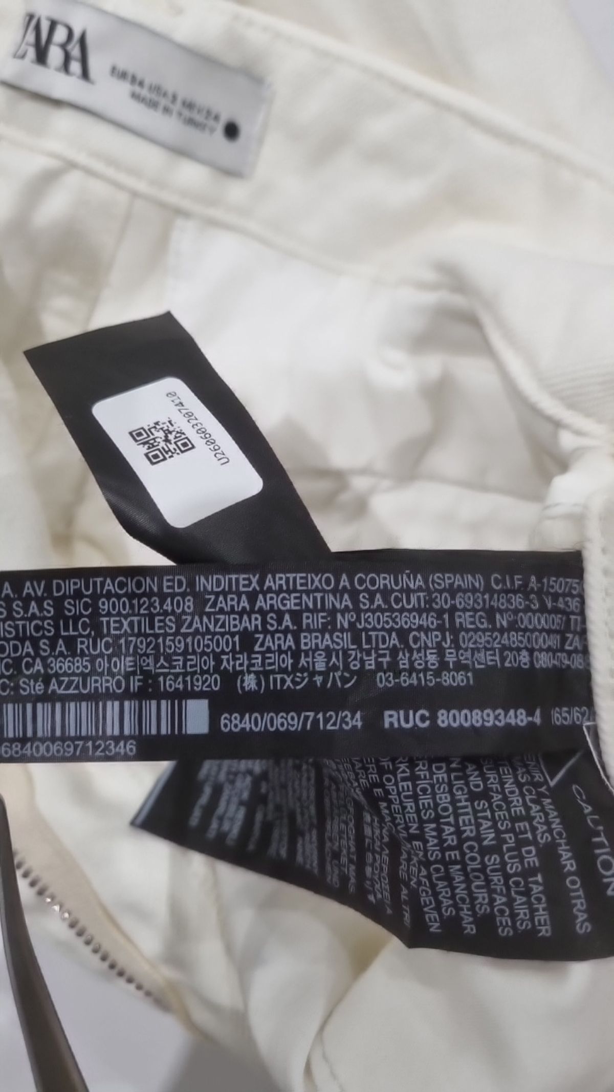 자라(ZARA) 코튼 팬츠 EUR34