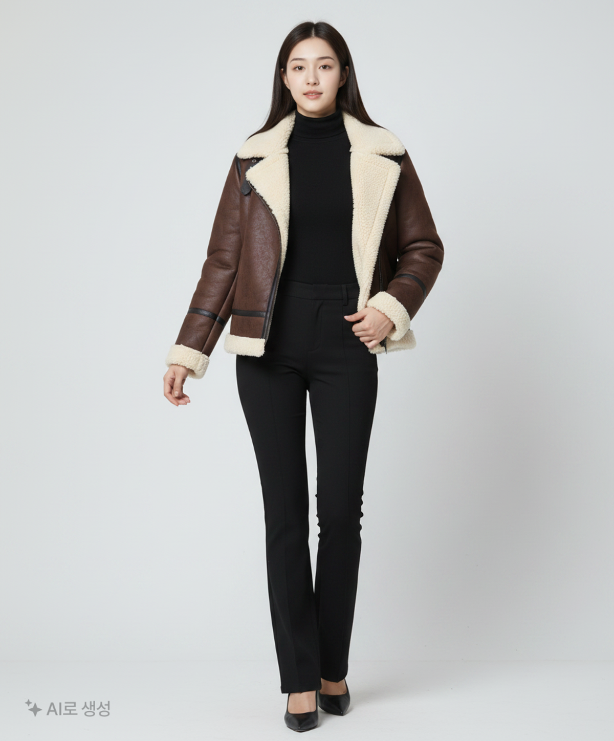 자라(ZARA) 무스탕/퍼 L