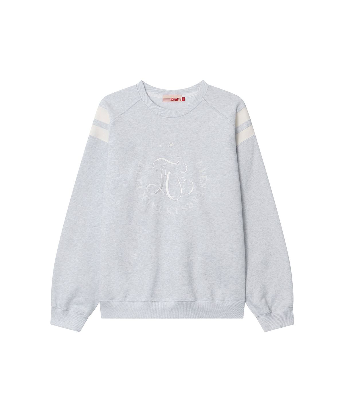 이우트(EEUT) CURLY EEUT SWEATSHIRT / MELANGE WHITE