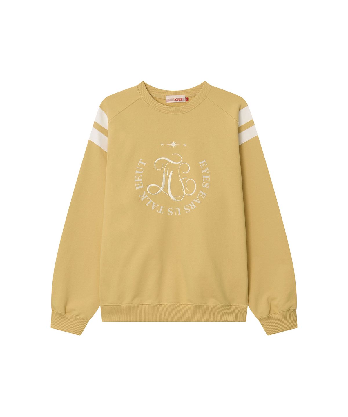 이우트(EEUT) CURLY EEUT SWEATSHIRT / YELLOW