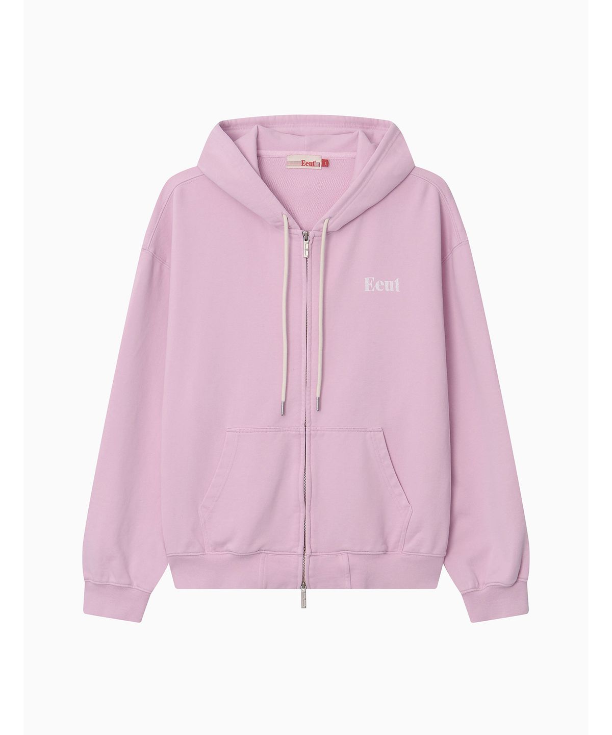 이우트(EEUT) EEUT BASIC WASHED SWEAT ZIP-UP / LIGHT PINK
