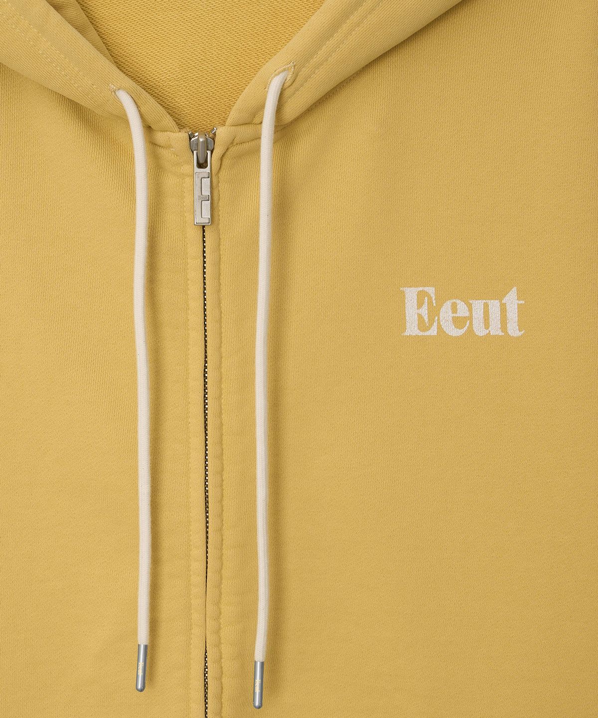 이우트(EEUT) EEUT BASIC WASHED SWEAT ZIP-UP / YELLOW