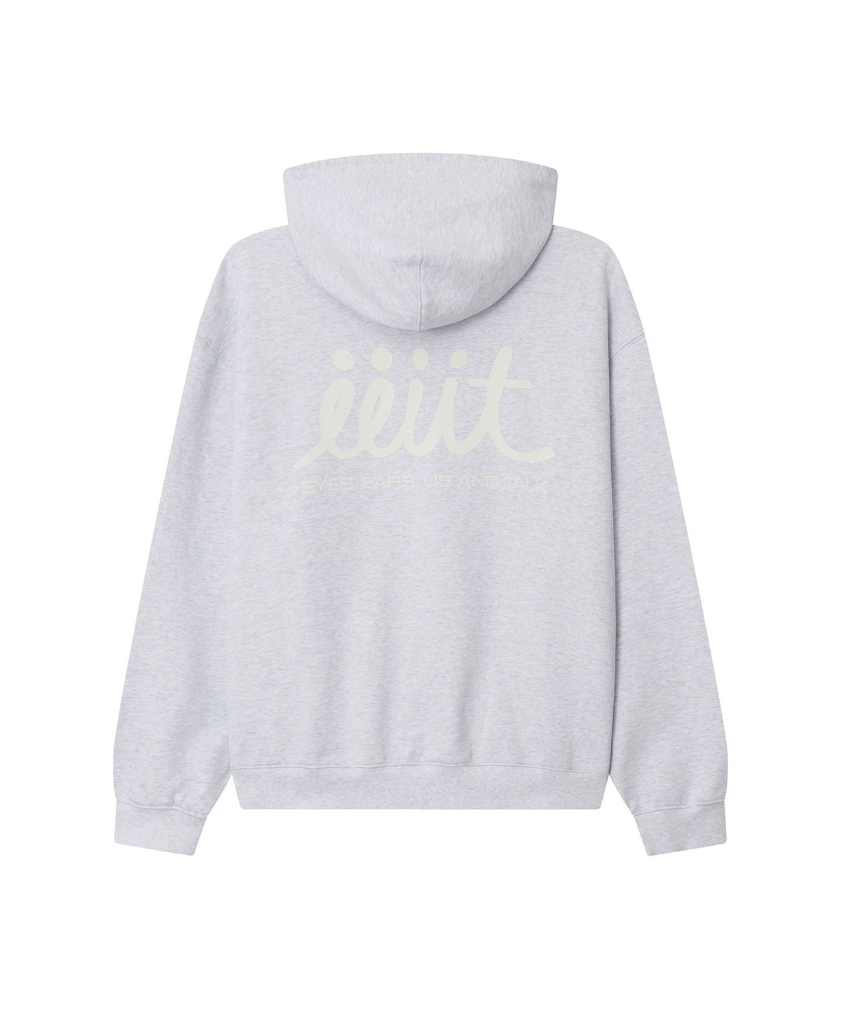 이우트(EEUT) EEUT BASIC WASHED SWEAT ZIP-UP / MELANGE WHITE