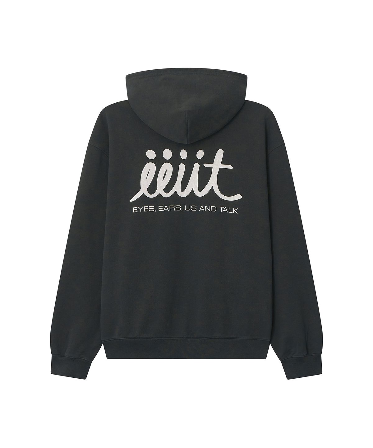 이우트(EEUT) EEUT BASIC WASHED SWEAT ZIP-UP / CHARCOAL