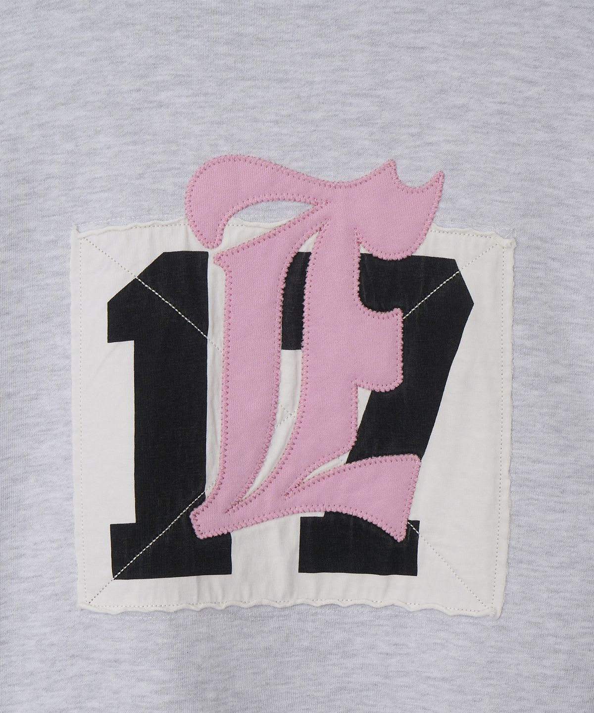 이우트(EEUT) EEUT PATCH SWEAT ZIP-UP / MELANGE WHITE