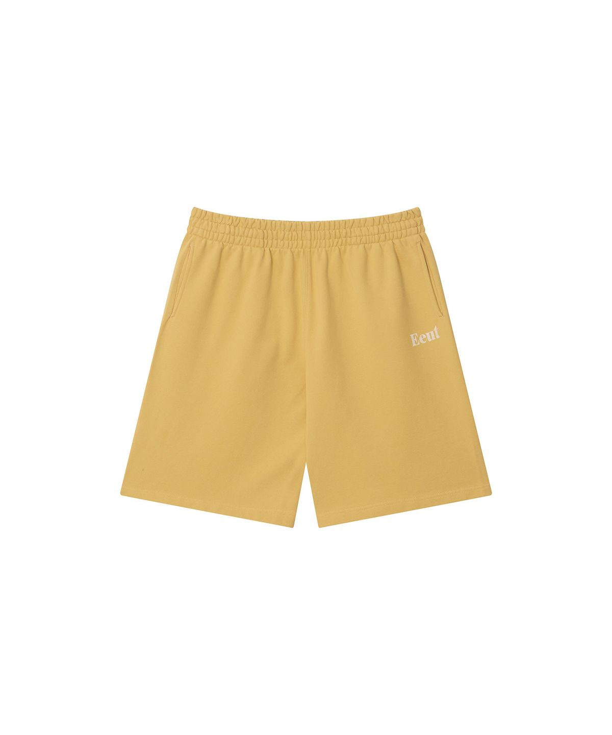 이우트(EEUT) EEUT BASIC WASHED SWEAT SHORTS / YELLOW