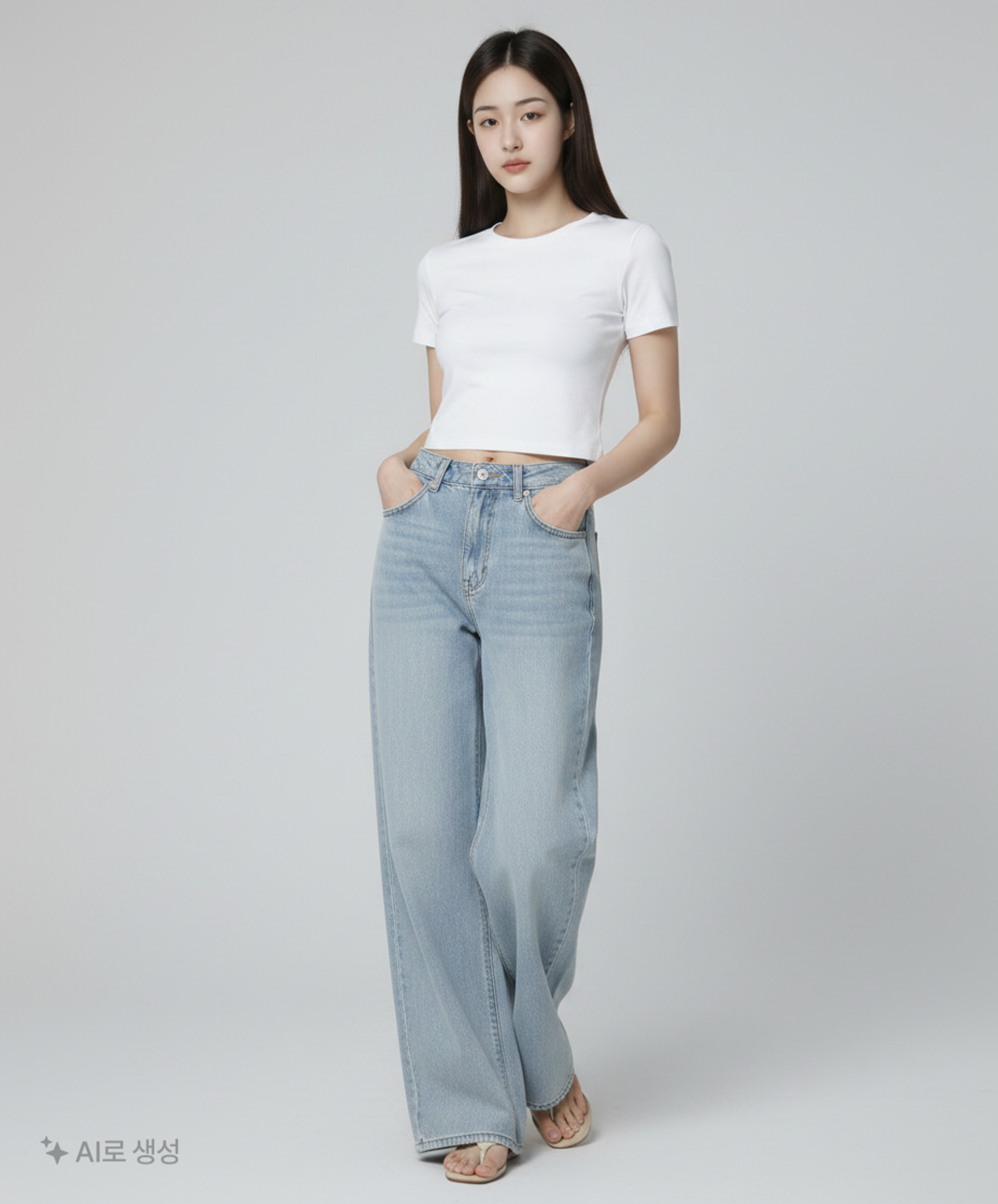 플랙(PLAC) 청/데님 팬츠 25