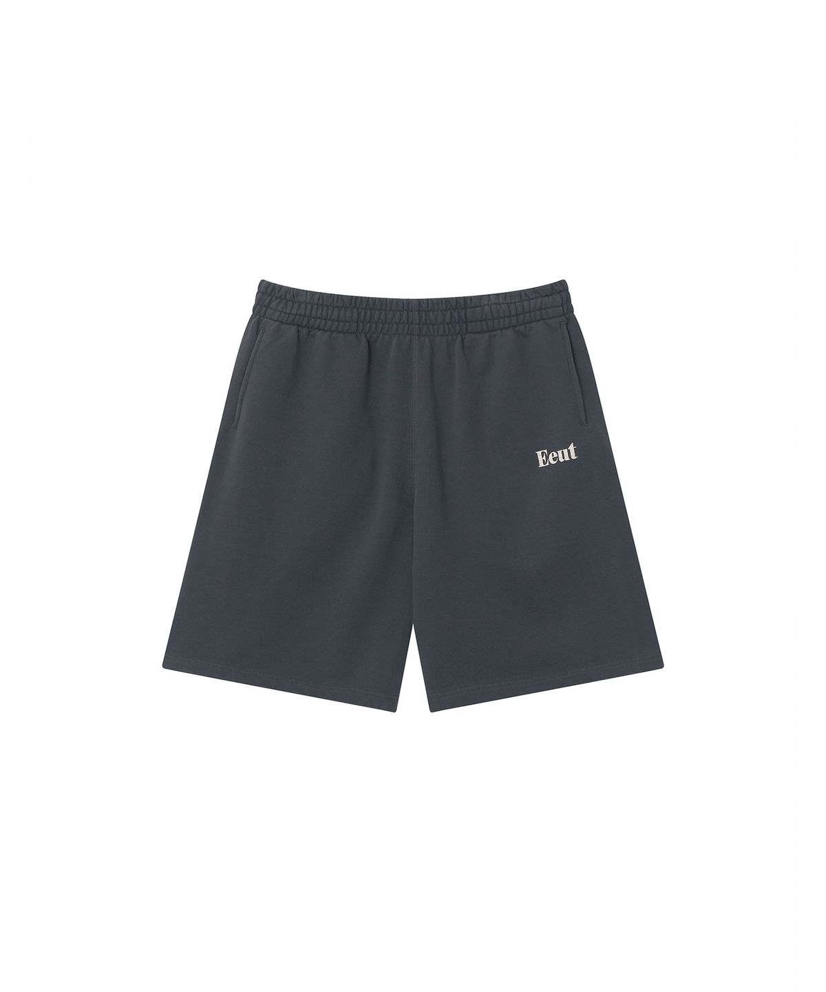 이우트(EEUT) EEUT BASIC WASHED SWEAT SHORTS / CHARCOAL