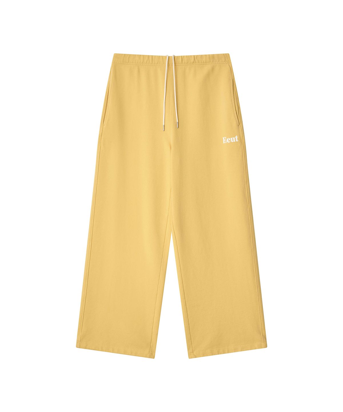 이우트(EEUT) EEUT BASIC WASHED SWEATPANTS / YELLOW