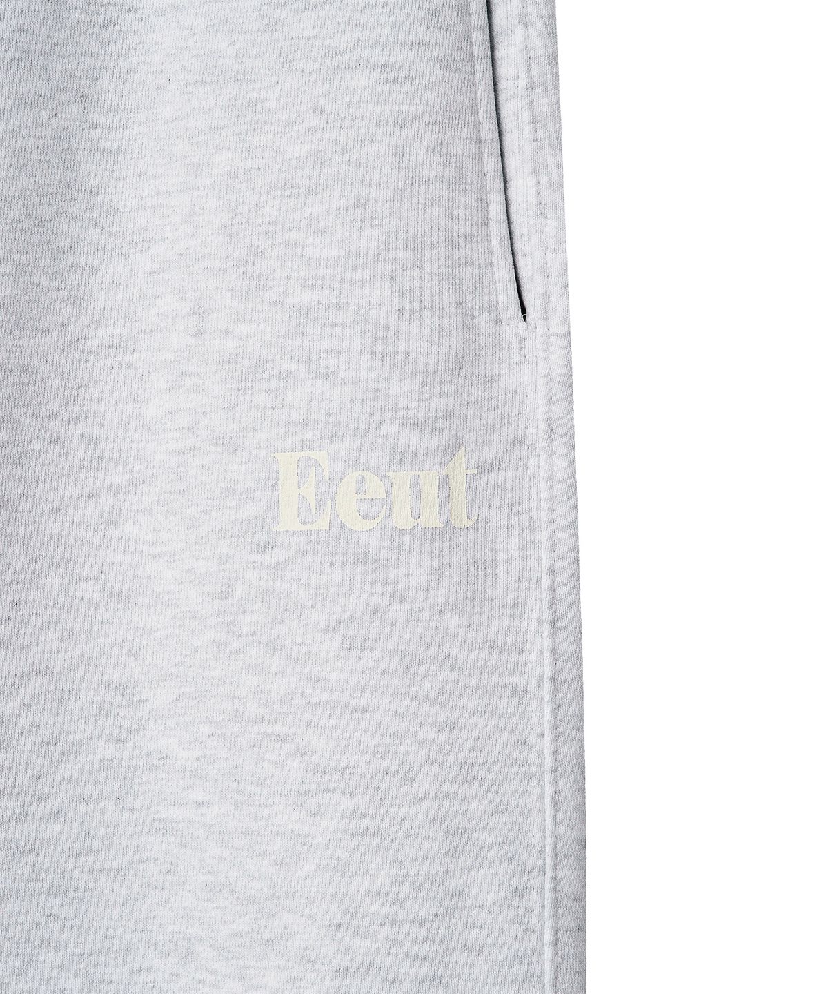 이우트(EEUT) EEUT BASIC WASHED SWEATPANTS / MELANGE WHITE