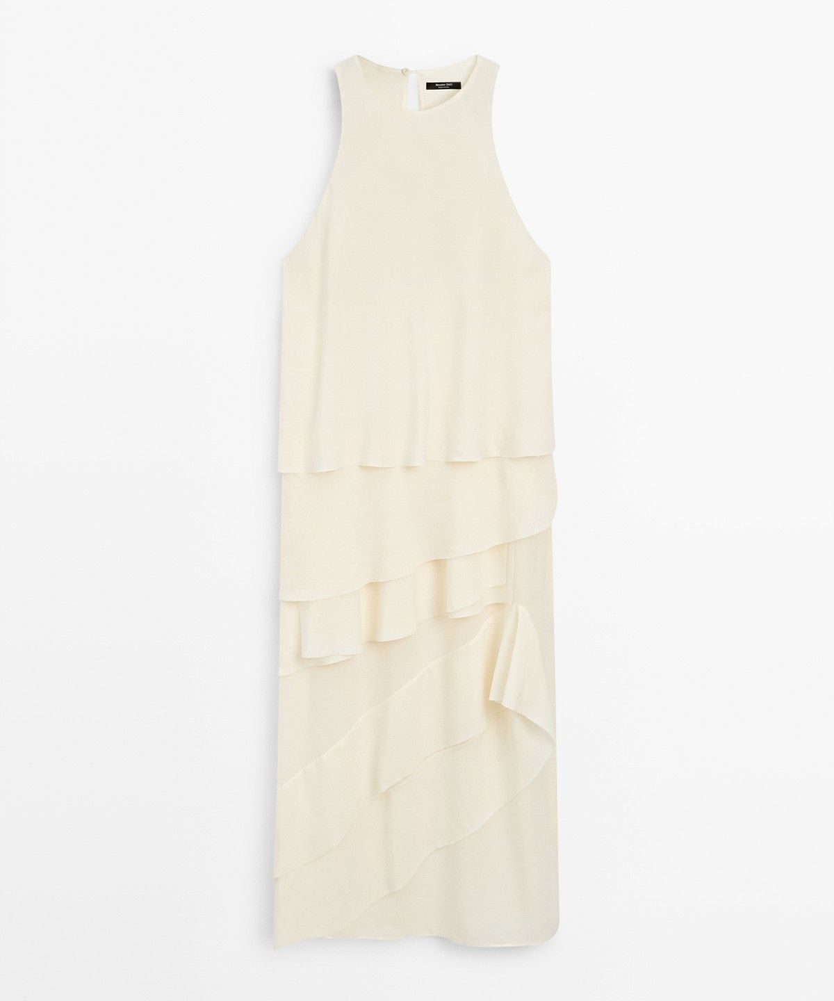 마시모두띠(MASSIMO DUTTI) 프릴 플루이드 미디 원피스