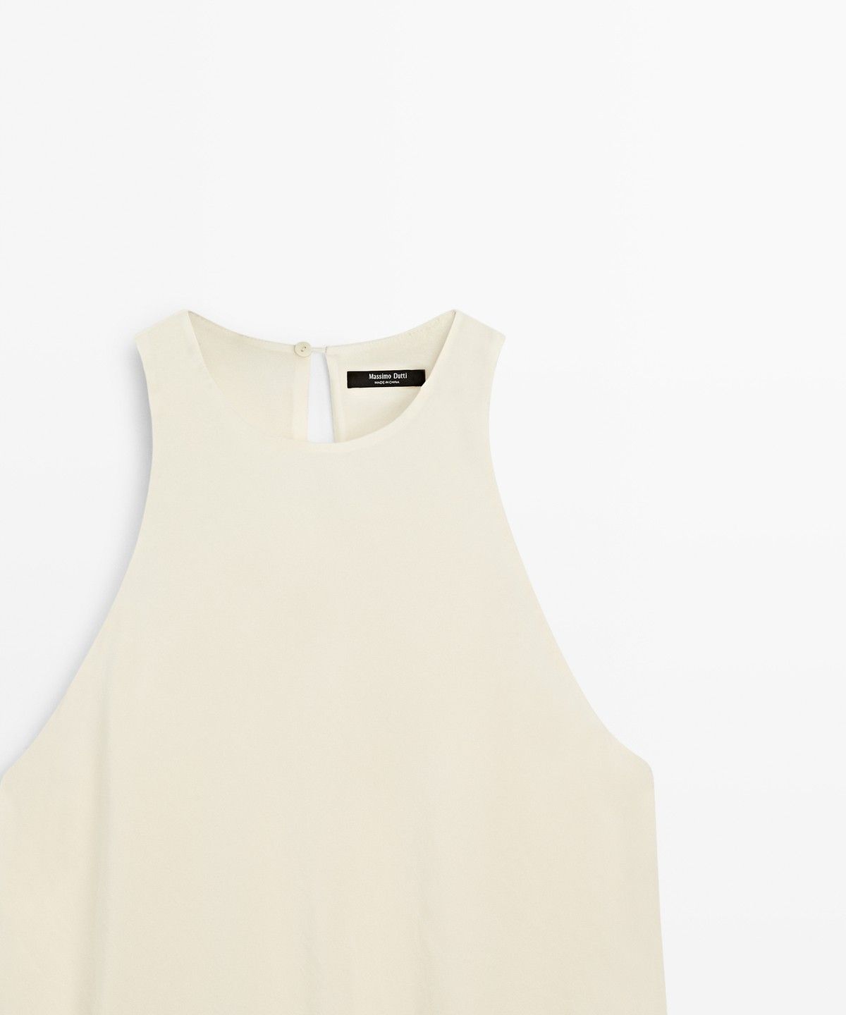 마시모두띠(MASSIMO DUTTI) 프릴 플루이드 미디 원피스