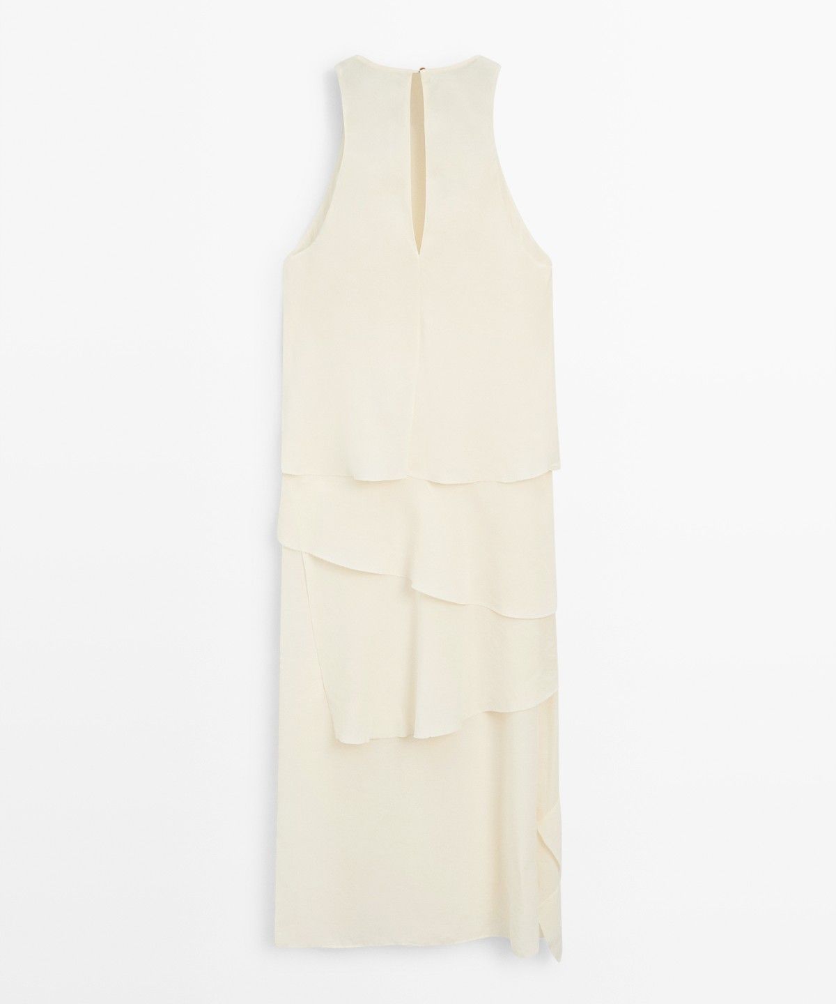 마시모두띠(MASSIMO DUTTI) 프릴 플루이드 미디 원피스