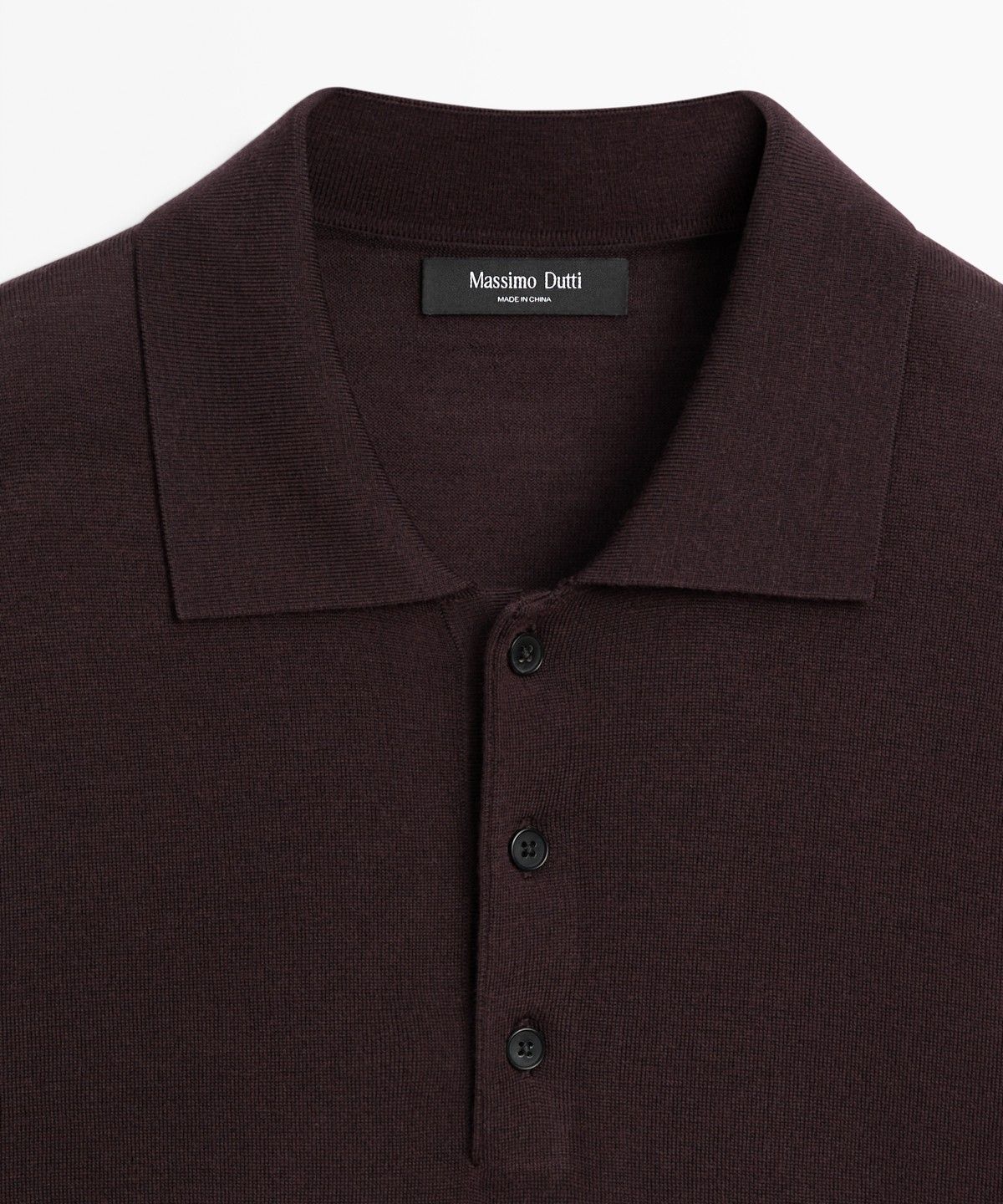 마시모두띠(MASSIMO DUTTI) 울 블렌드 니트 폴로