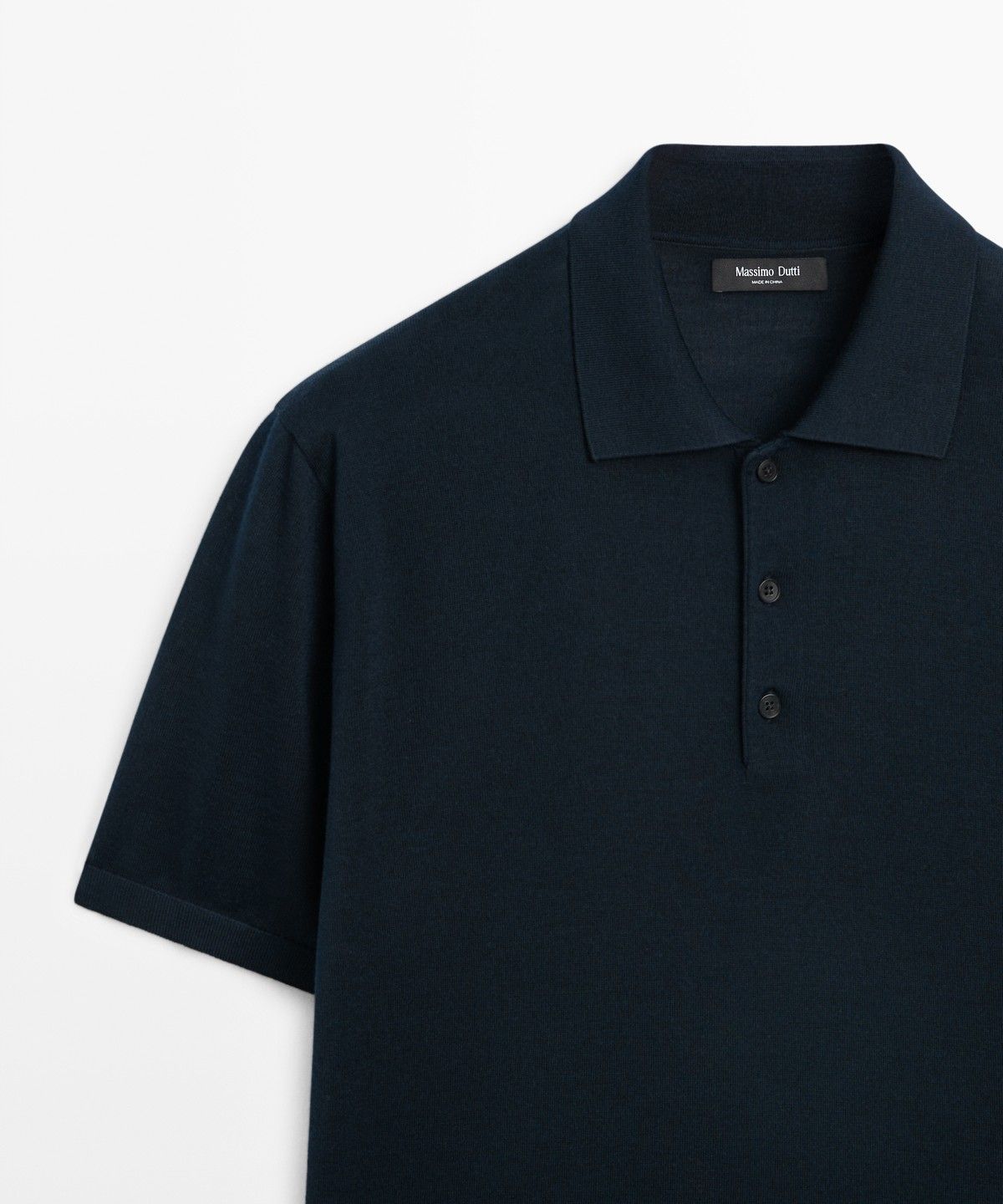 마시모두띠(MASSIMO DUTTI) 울 블렌드 니트 폴로