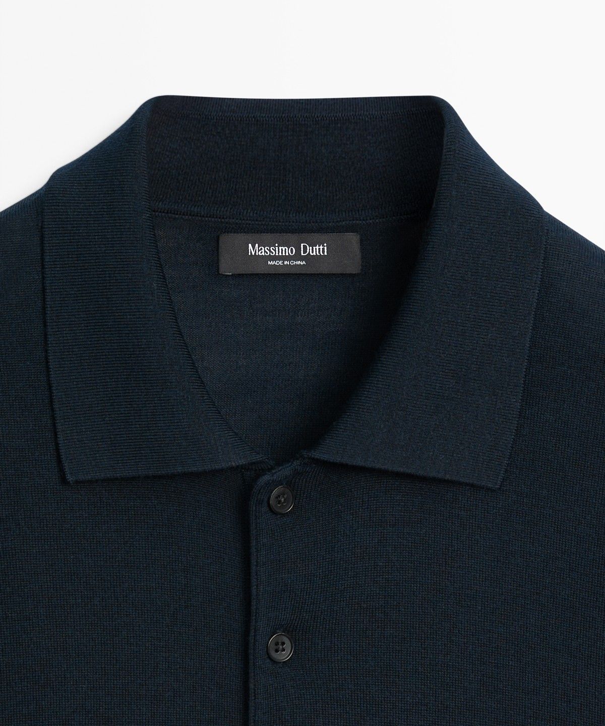 마시모두띠(MASSIMO DUTTI) 울 블렌드 니트 폴로