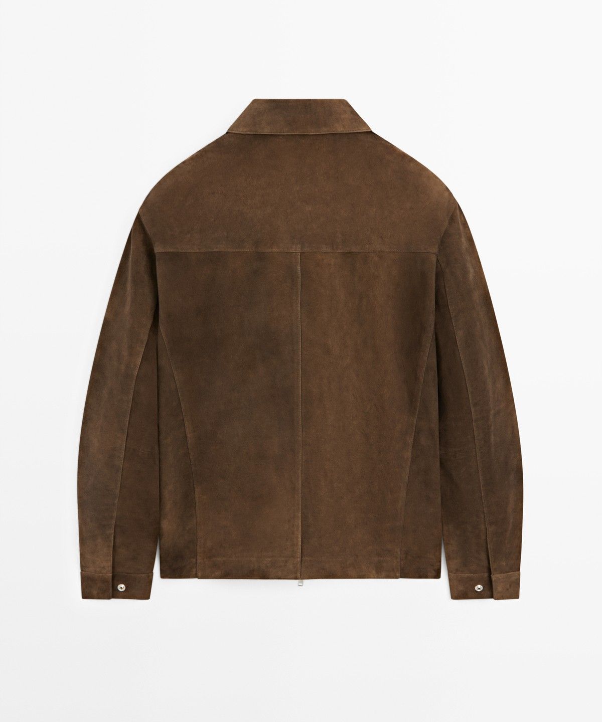 마시모두띠(MASSIMO DUTTI) 스웨이드 레더 지퍼 자켓