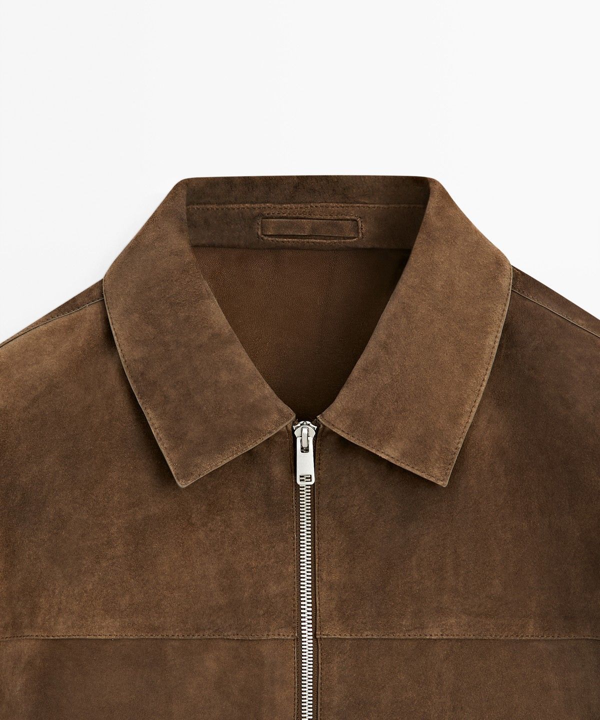 마시모두띠(MASSIMO DUTTI) 스웨이드 레더 지퍼 자켓