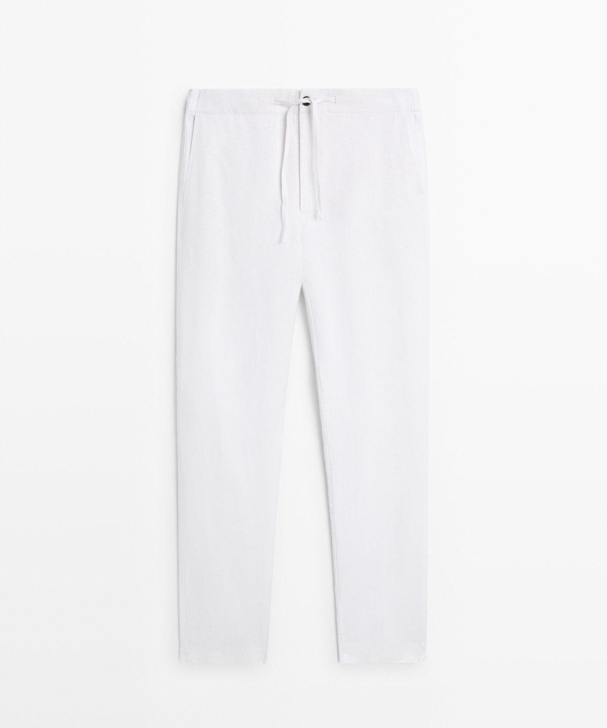 마시모두띠(MASSIMO DUTTI) 100% 린넨 조거핏 팬츠