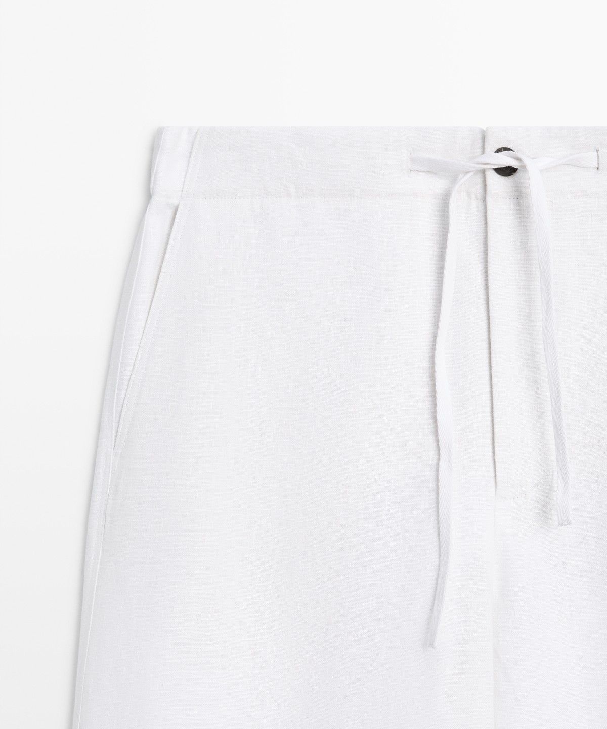 마시모두띠(MASSIMO DUTTI) 100% 린넨 조거핏 팬츠