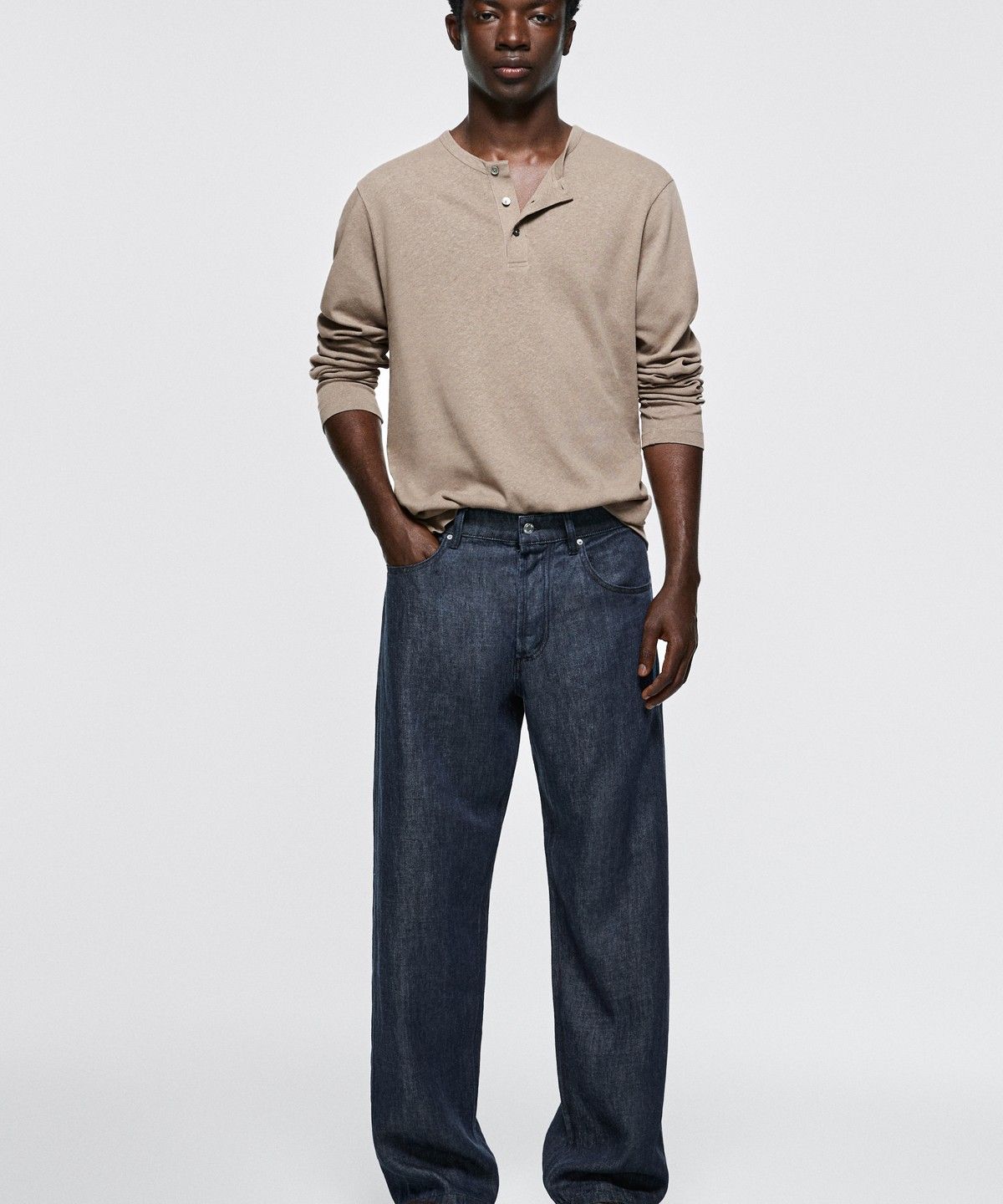 마시모두띠(MASSIMO DUTTI) 와이드 핏 진