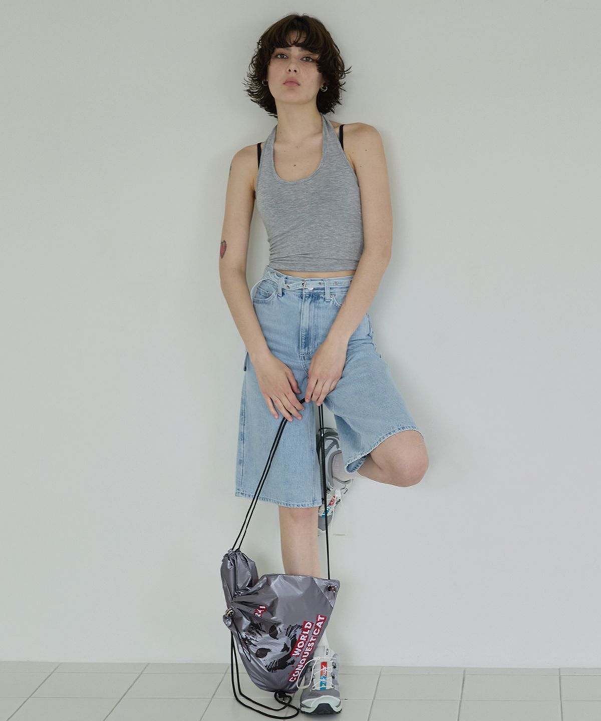 레이몬트(RAIMENT) Rai Cat Gym Sack_DUSTY PURPLE