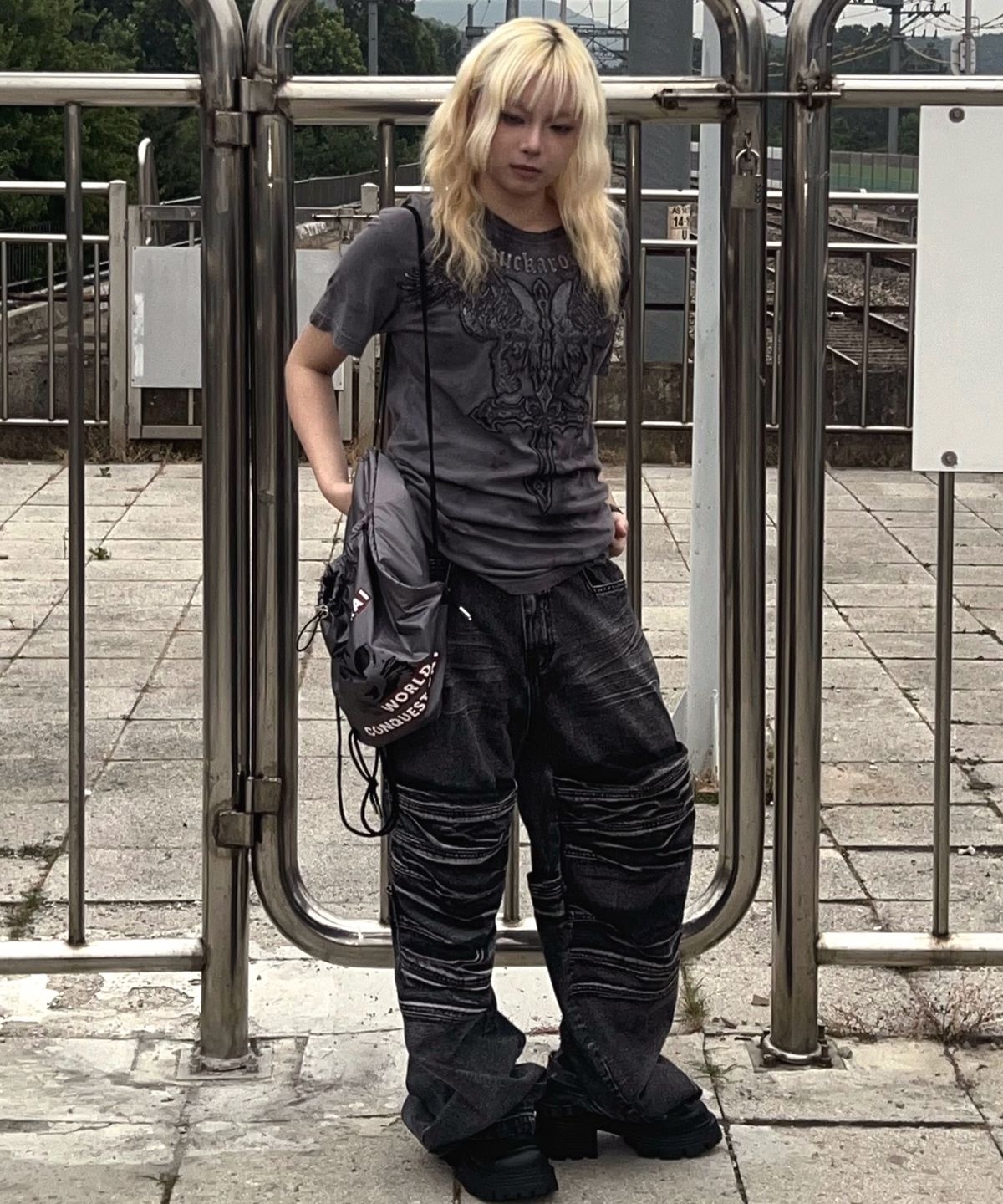 레이몬트(RAIMENT) Rai Cat Gym Sack_DUSTY PURPLE