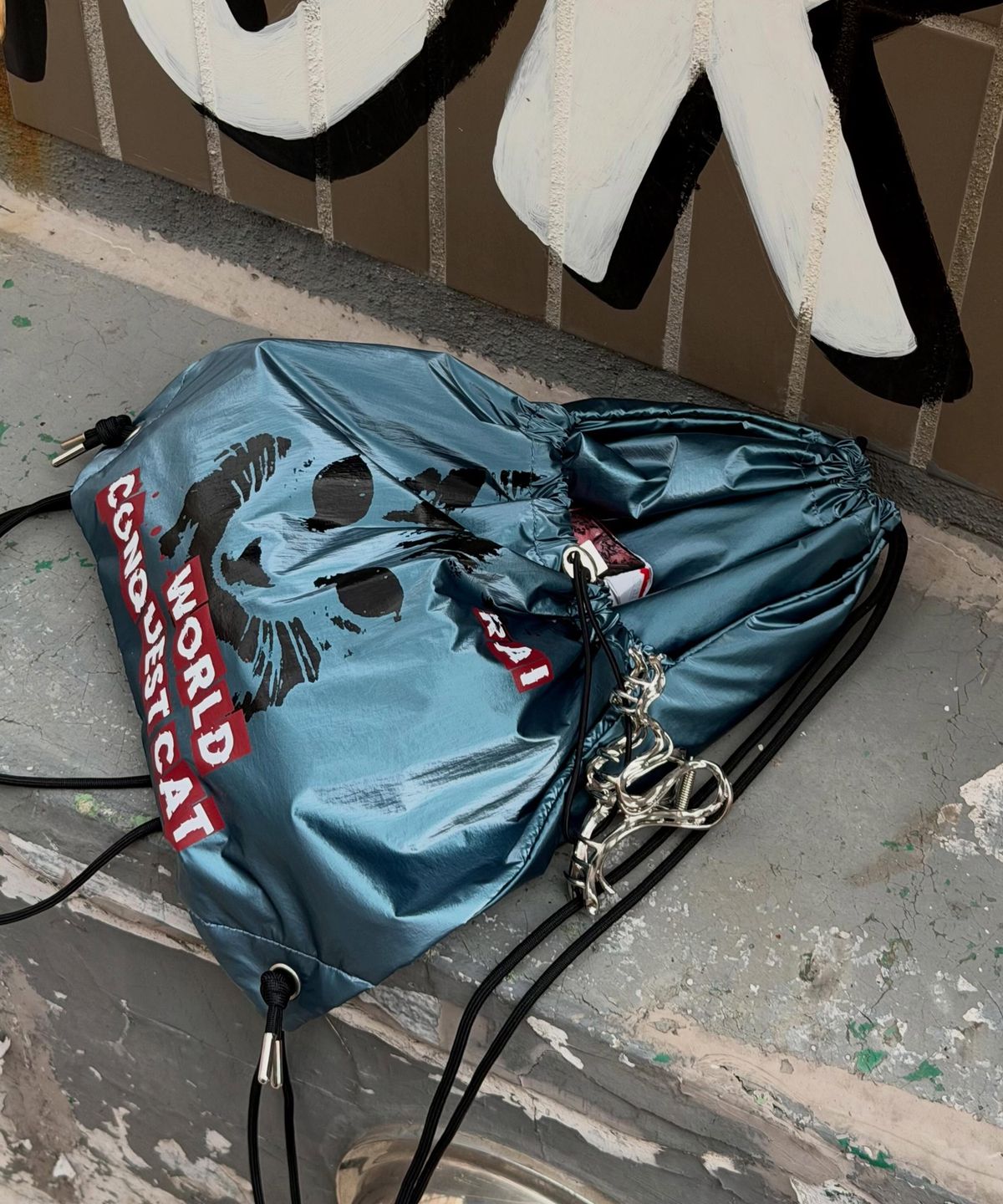 레이몬트(RAIMENT) Rai Cat Gym Sack_TEAL BLUE