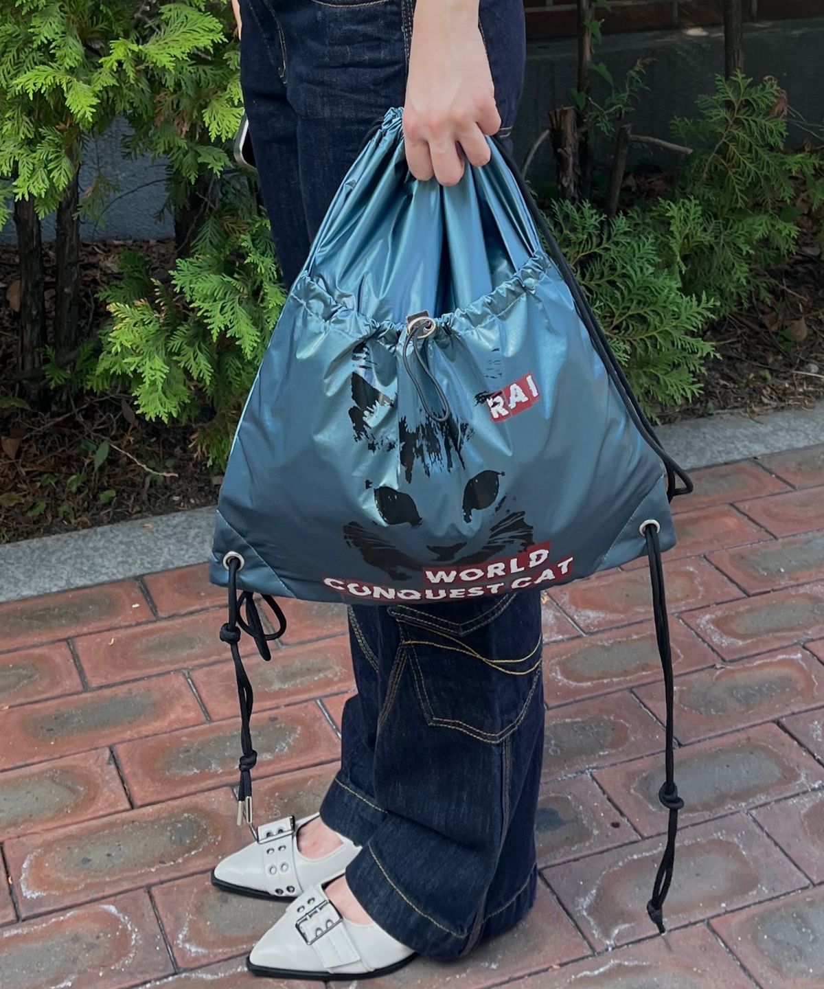 레이몬트(RAIMENT) Rai Cat Gym Sack_TEAL BLUE