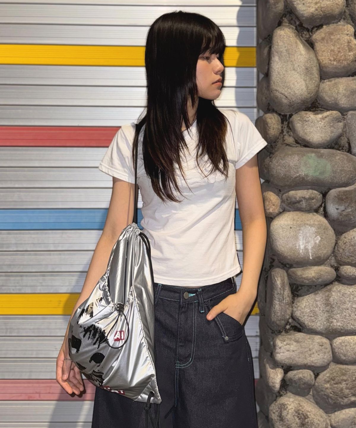 레이몬트(RAIMENT) Rai Cat Gym Sack_SILVER