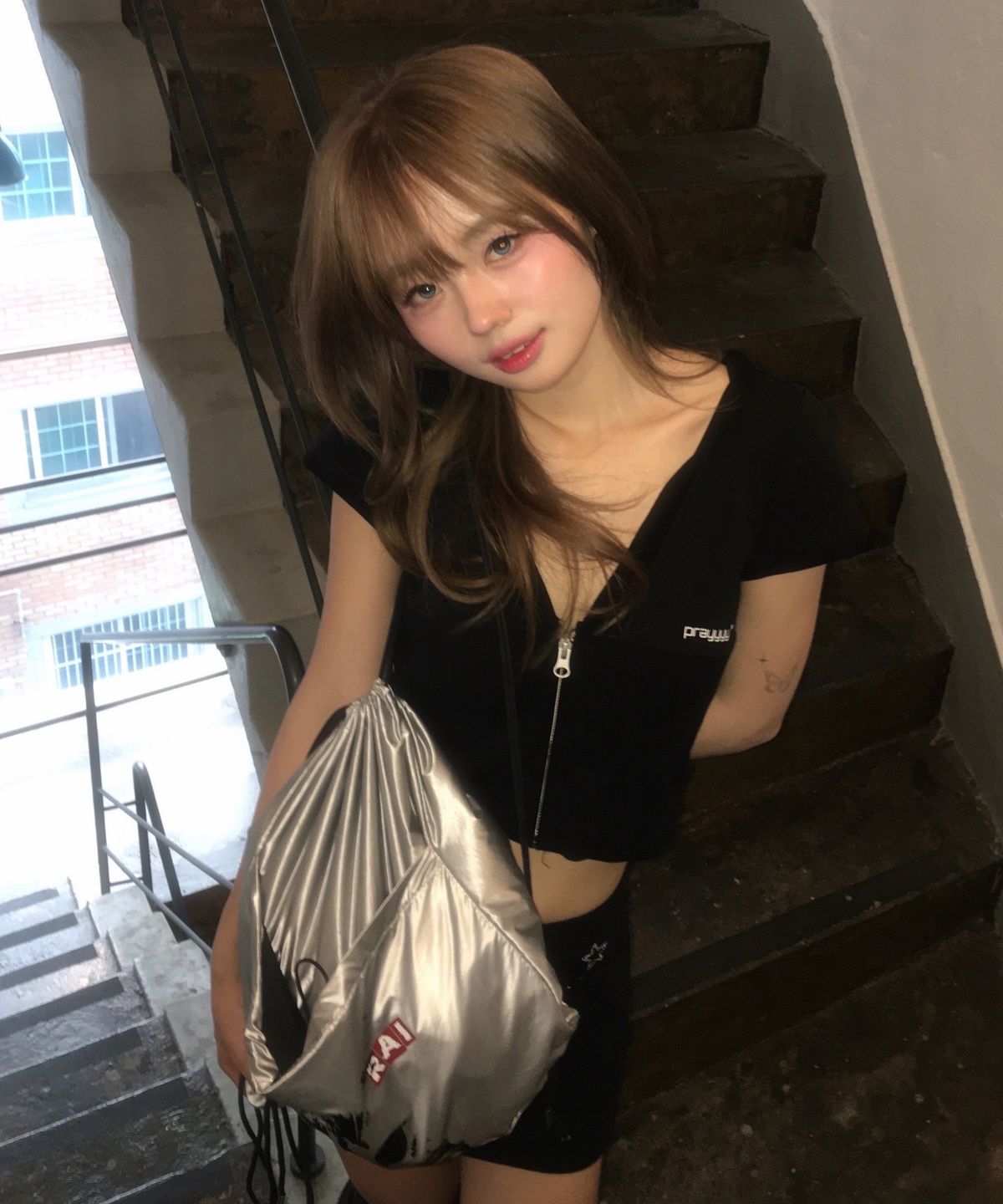 레이몬트(RAIMENT) Rai Cat Gym Sack_SILVER