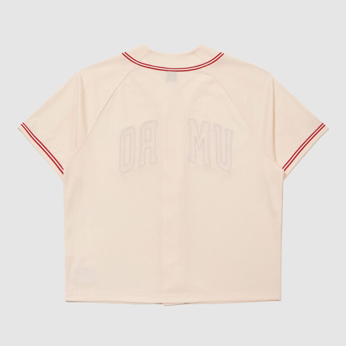 엄브로(UMBRO) 챈트 메쉬 베이스볼 반팔 저지 아이보리 UR321CFT73