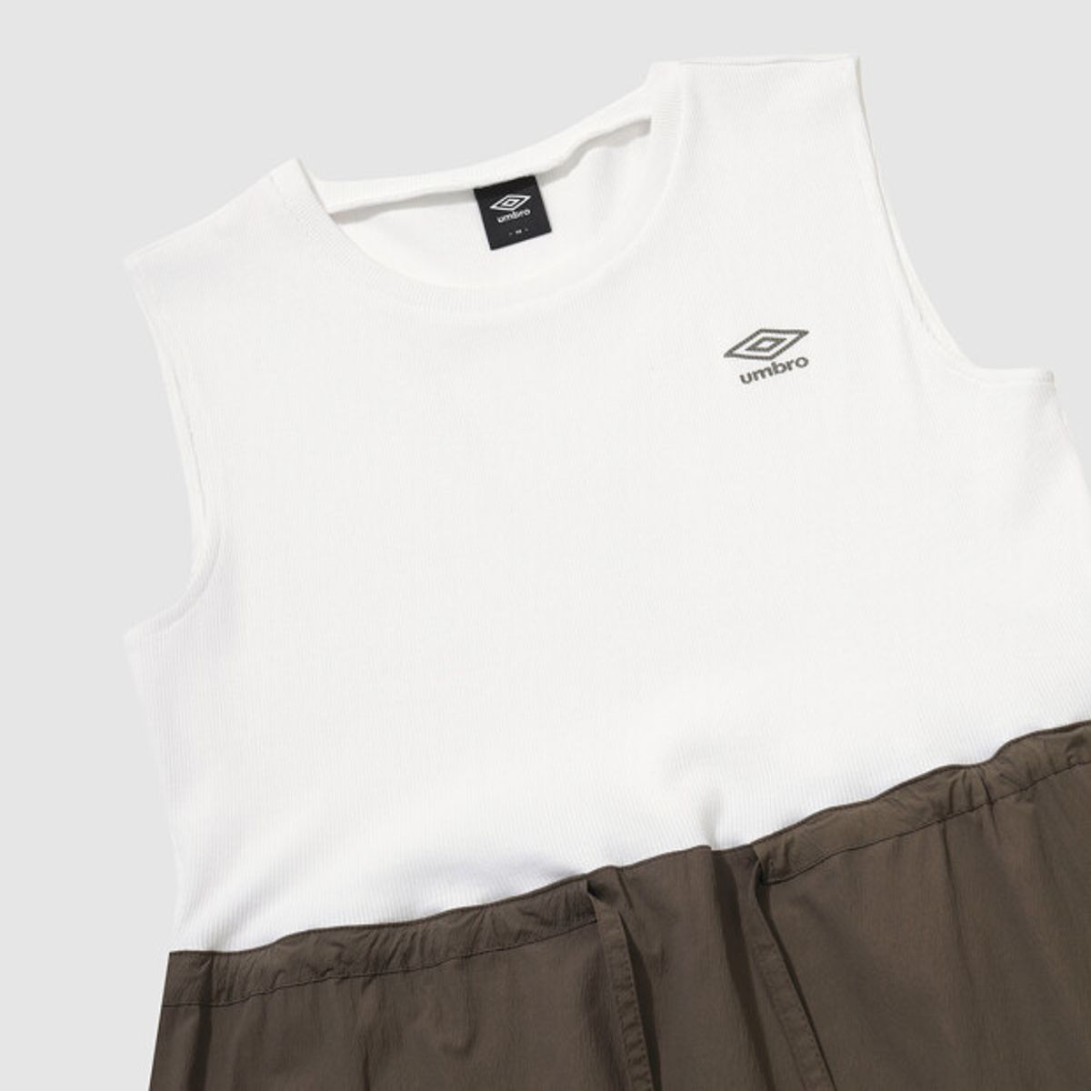 엄브로(UMBRO) 쿨브리즈 우먼스 콤비네이션 원피스 브라운 UR322COP79