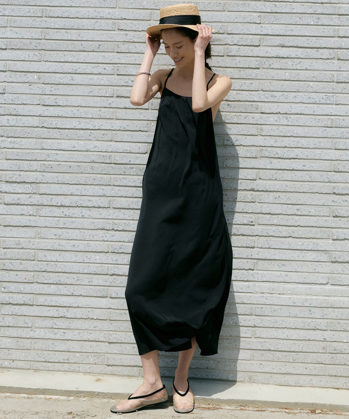 오떼뜨(OCTETTE) LUI CUPRA PIN TUCK OPS_2COLOR