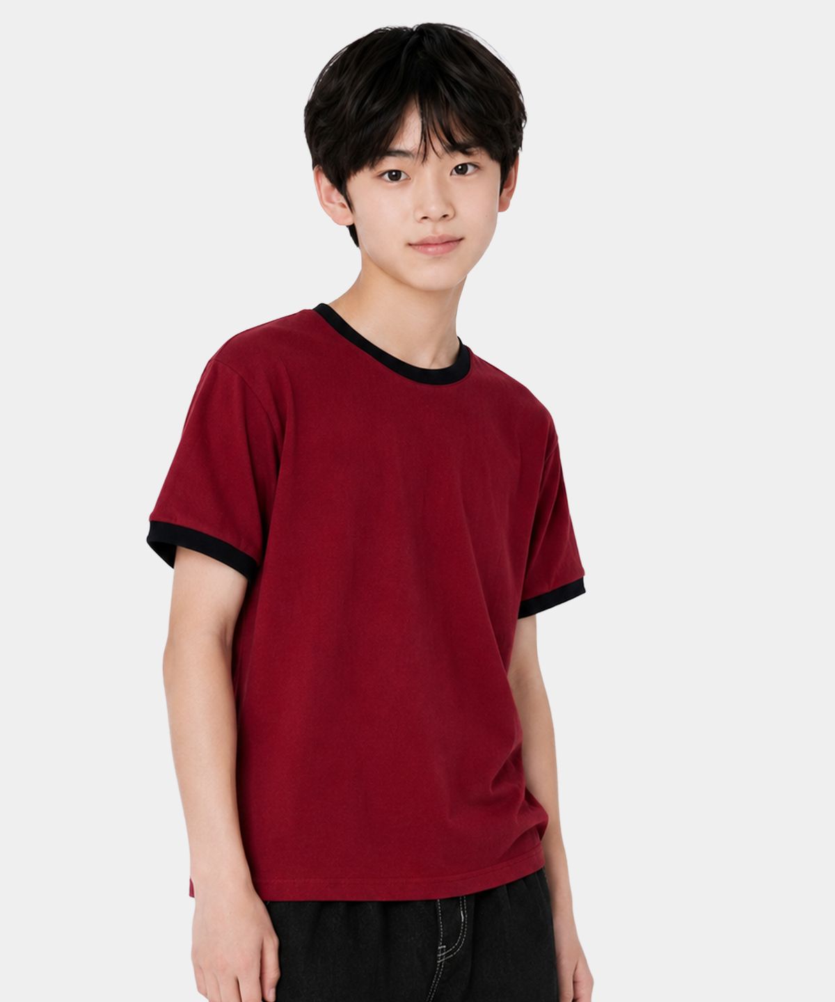 인디비주엘(INDIVIDUEL) 모먼트 링거 반팔 티셔츠 - 2 COLOR