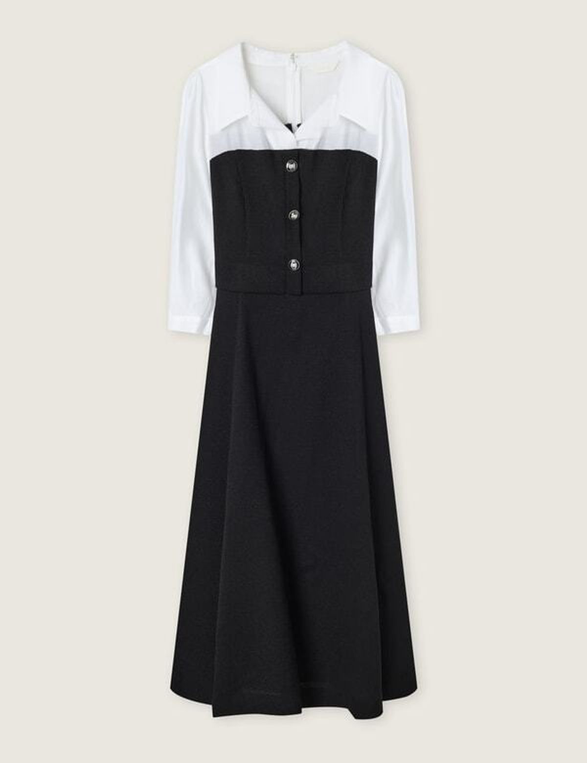 로엠(ROEM) 우븐매칭 2in1 롱 원피스 RMOWG38S12