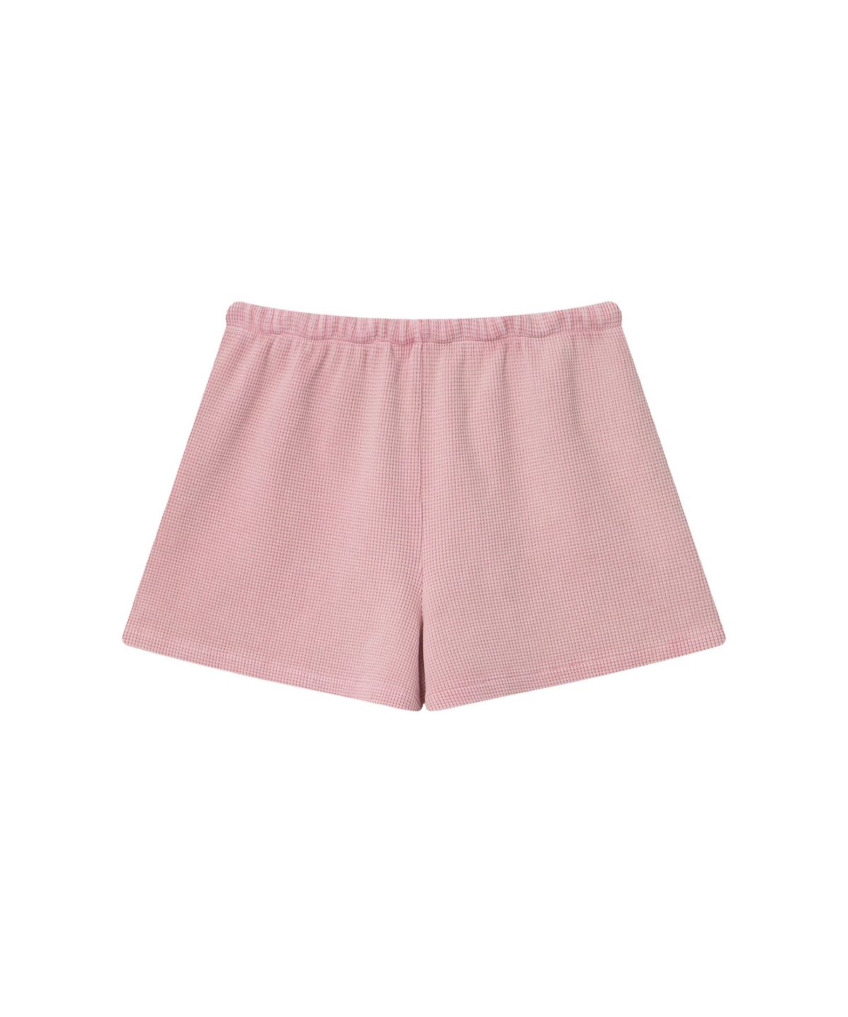이우트(EEUT) PIGMENT WAFFLE SHORTS / LIGHT PINK