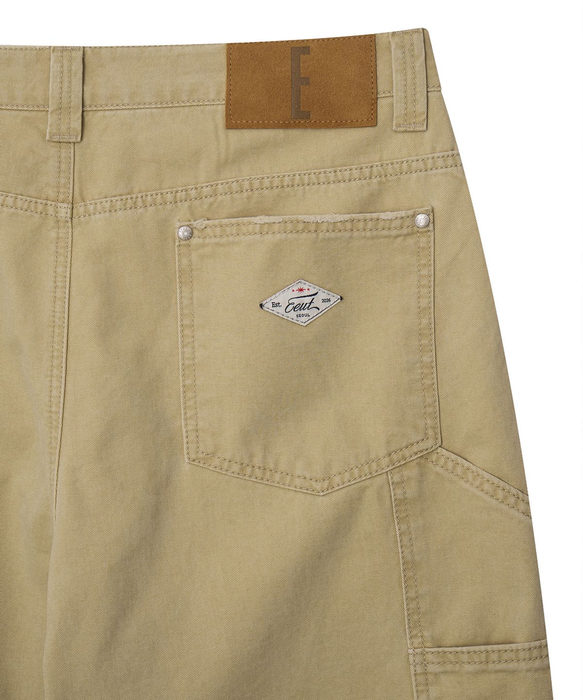 이우트(EEUT) COLOUR CARPENTER PANTS / BEIGE