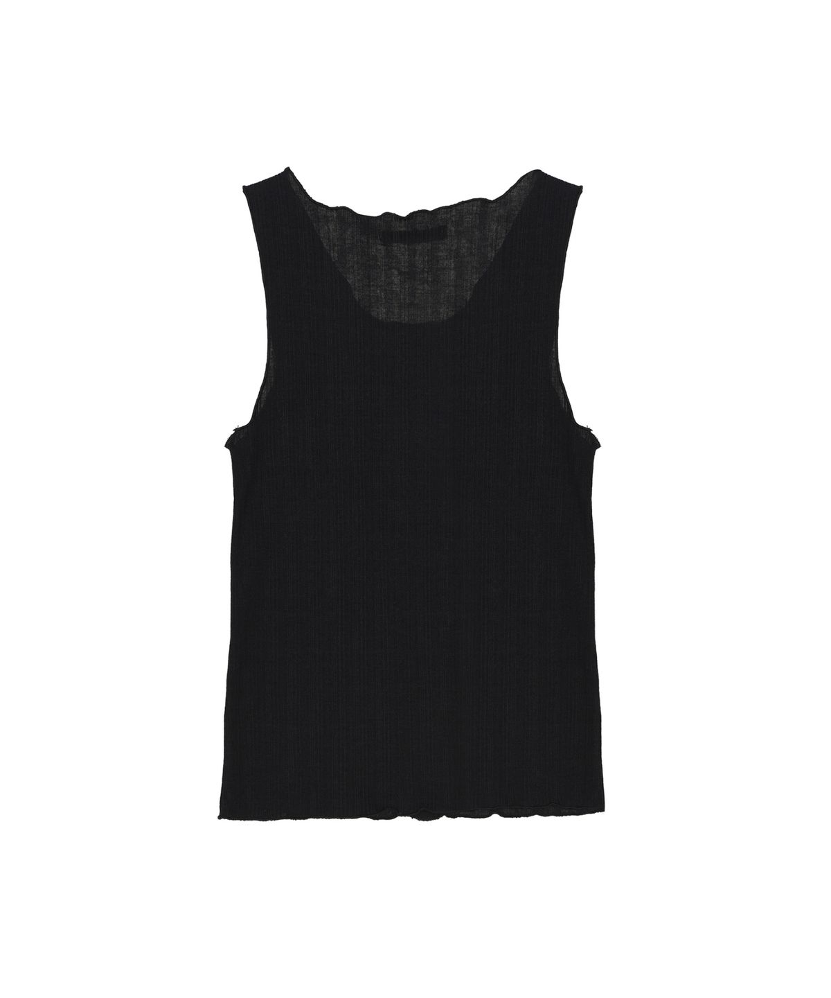 닉앤니콜(NICK&NICOLE) WAVE BUTTON SLEEVELESS TOP_BLACK