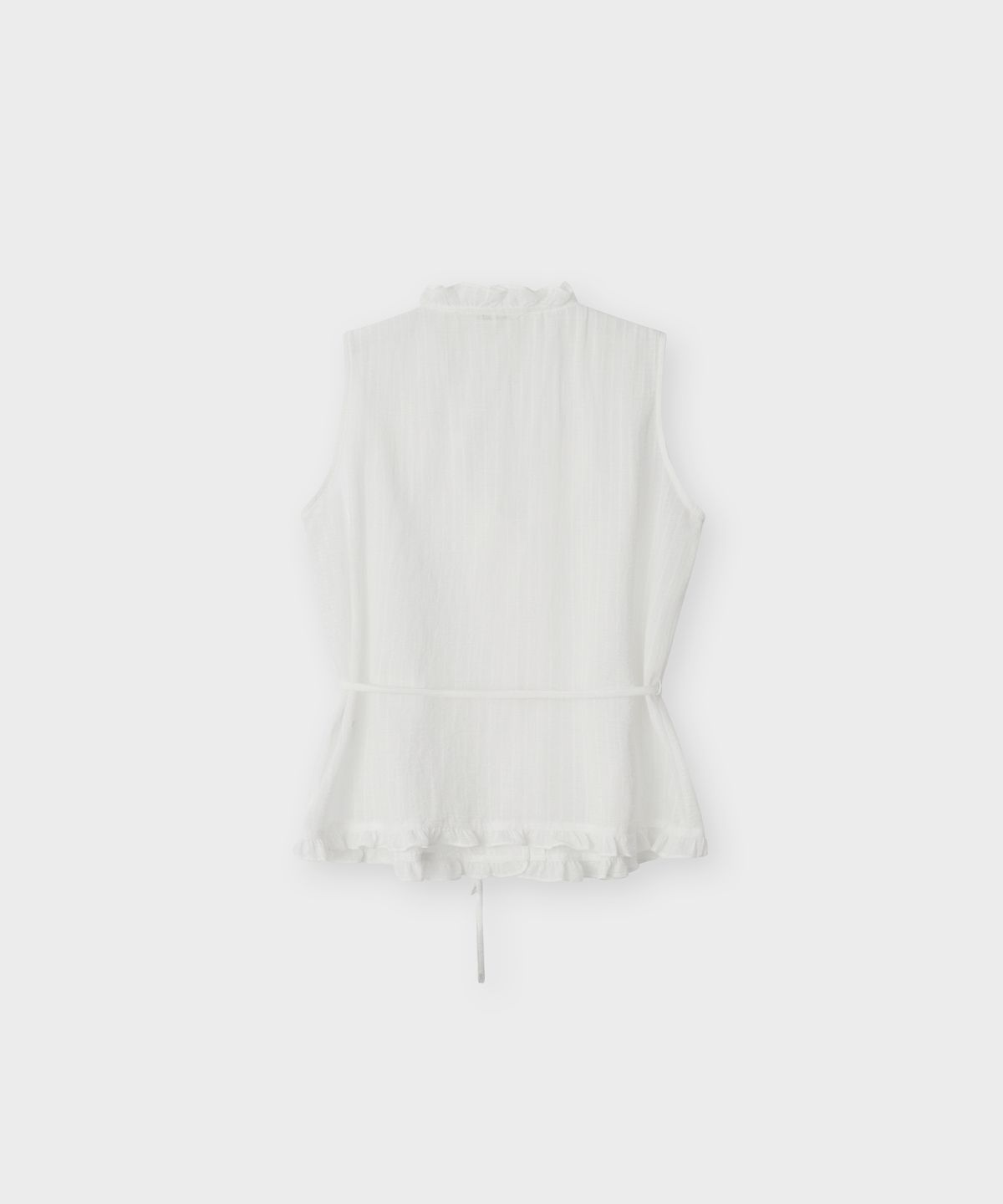 더 릴(THE LILLE) Bloom Frill Sleeveless Blouse_White